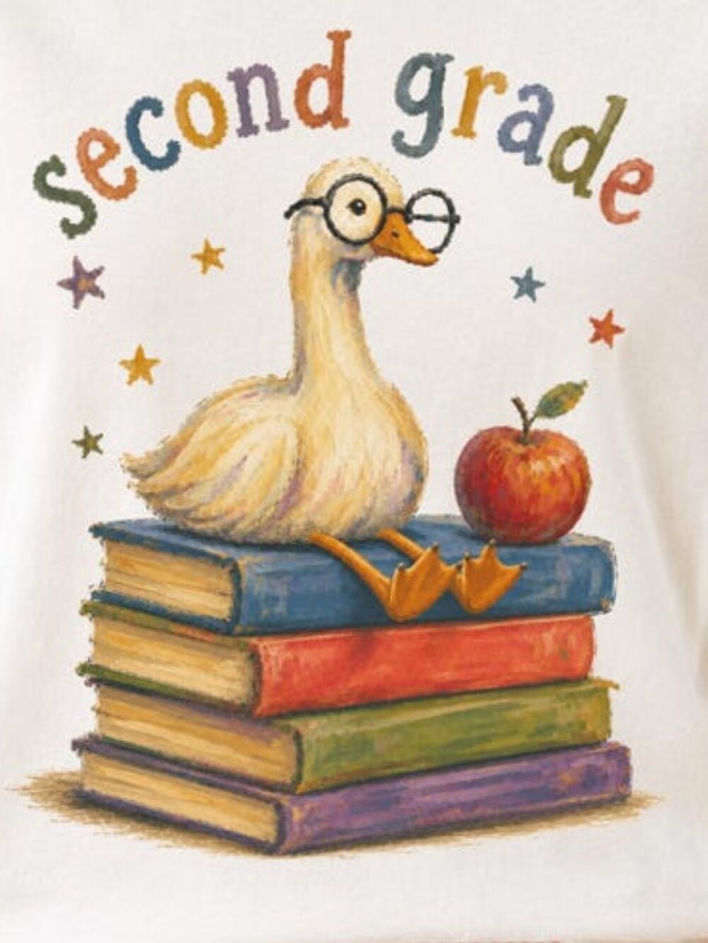 Faux Hand Painted Goose Second Grade Shirt - Picture 2 of 4